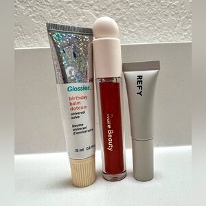 Lip Bundle - Refy, Glossier, Rare Beauty
